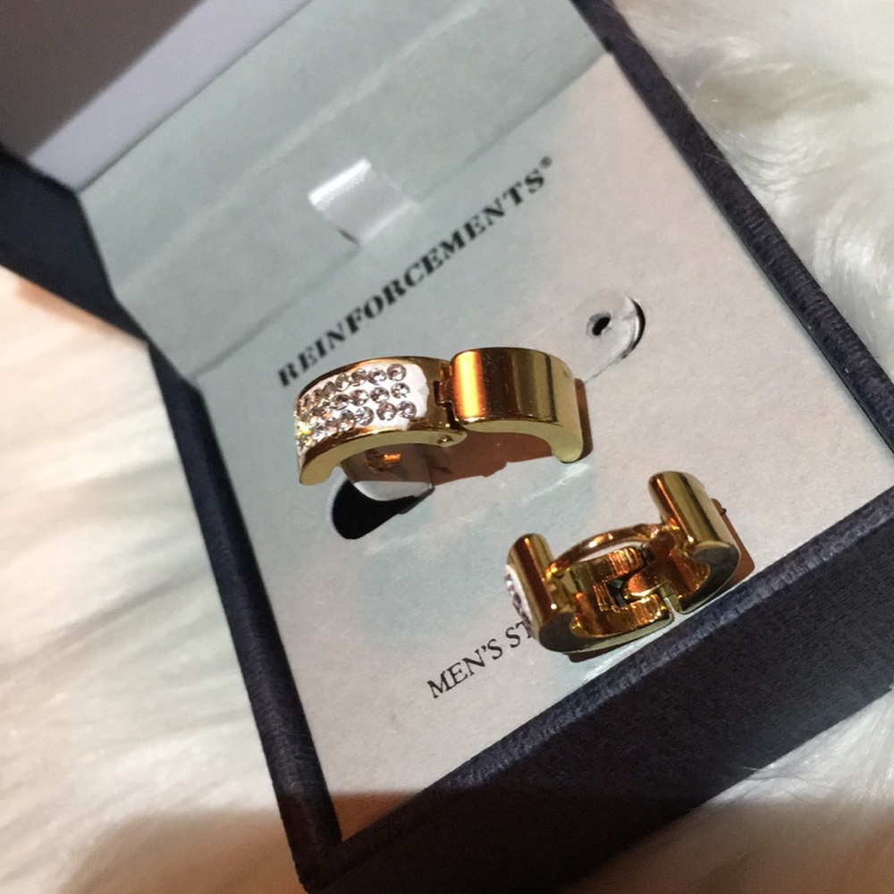 🔳®Stainless CZ Unisex Small Hoops🔳